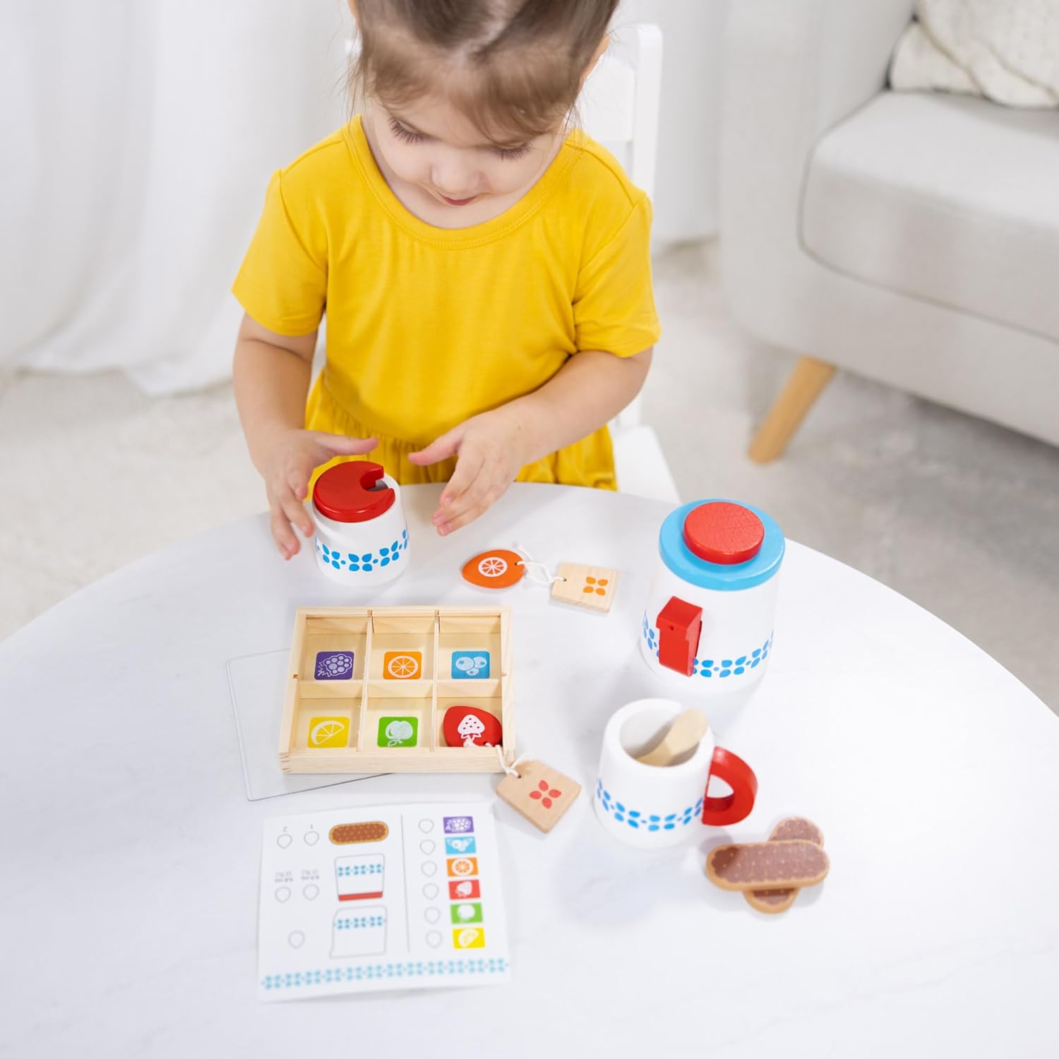 Melissa & Doug - Wooden Steep & Serve Tea Set