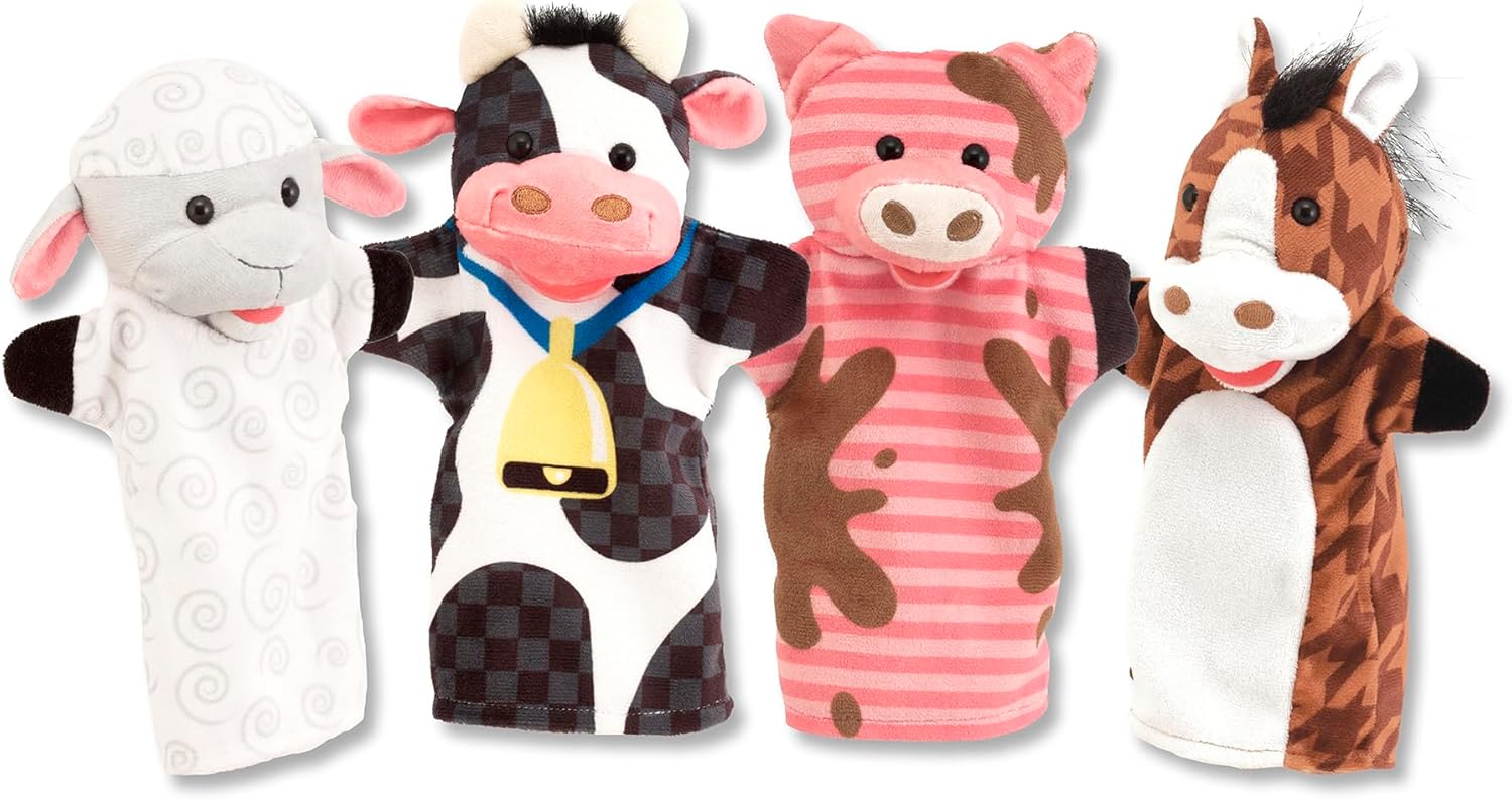 Melissa & Doug - Hand Puppets - Farm Friends