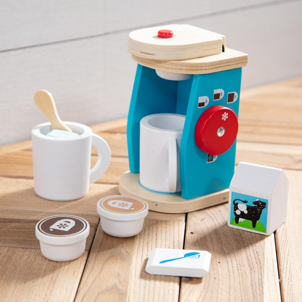 Melissa & Doug - Wooden Brew & Serve Coffee Set