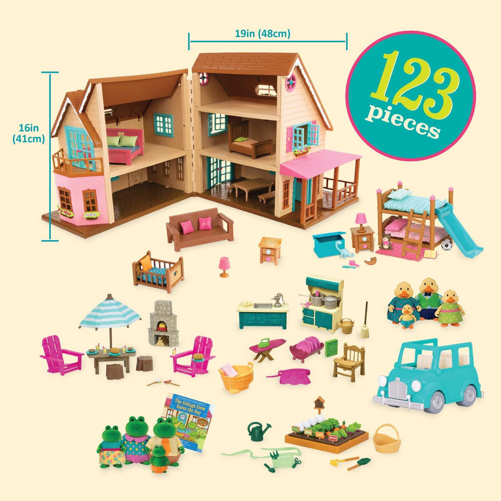 Lil Woodzeez - Honeysuckle Hillside Cottage including 123 Pieces