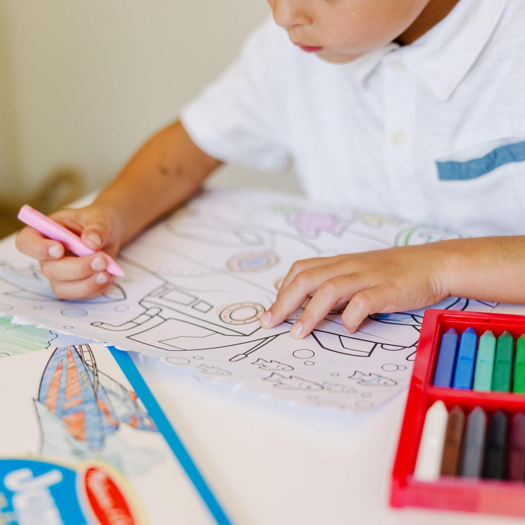 Melissa & Doug - Jumbo Colouring Pad - Vehicles