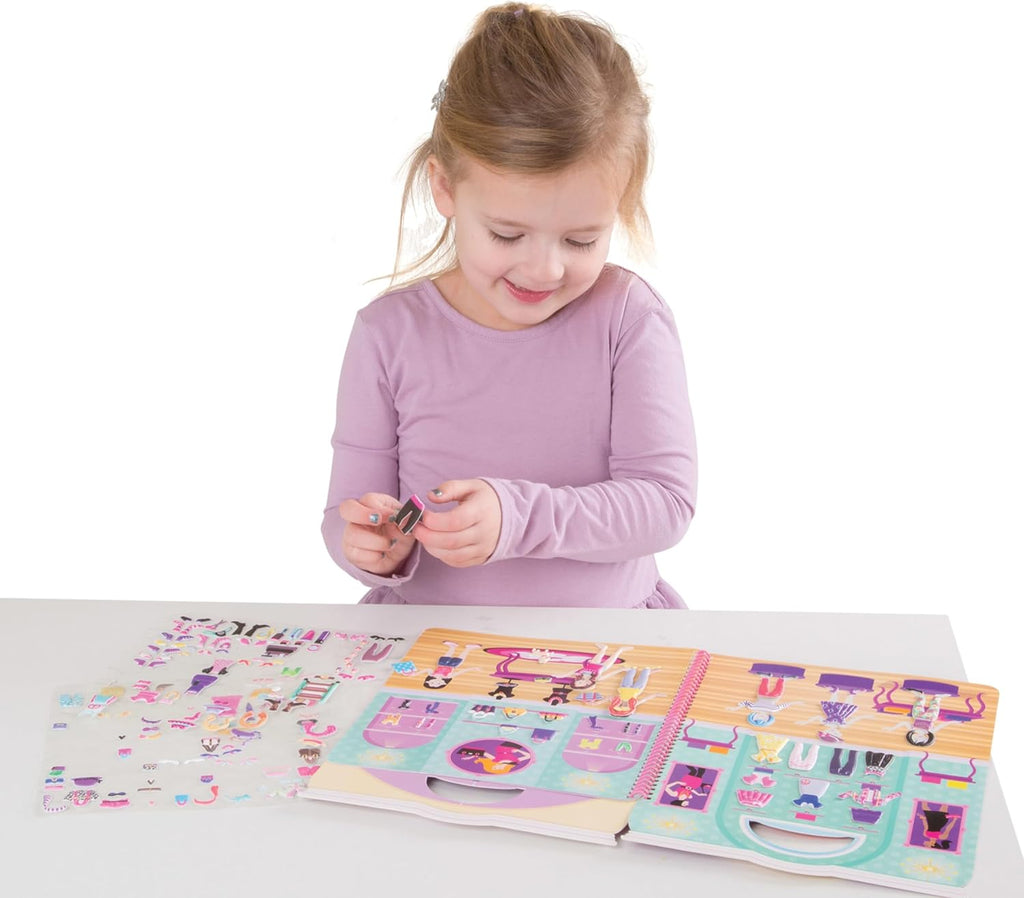Melissa & Doug - Reusable Puffy Sticker Activity Book - Day of Glamour