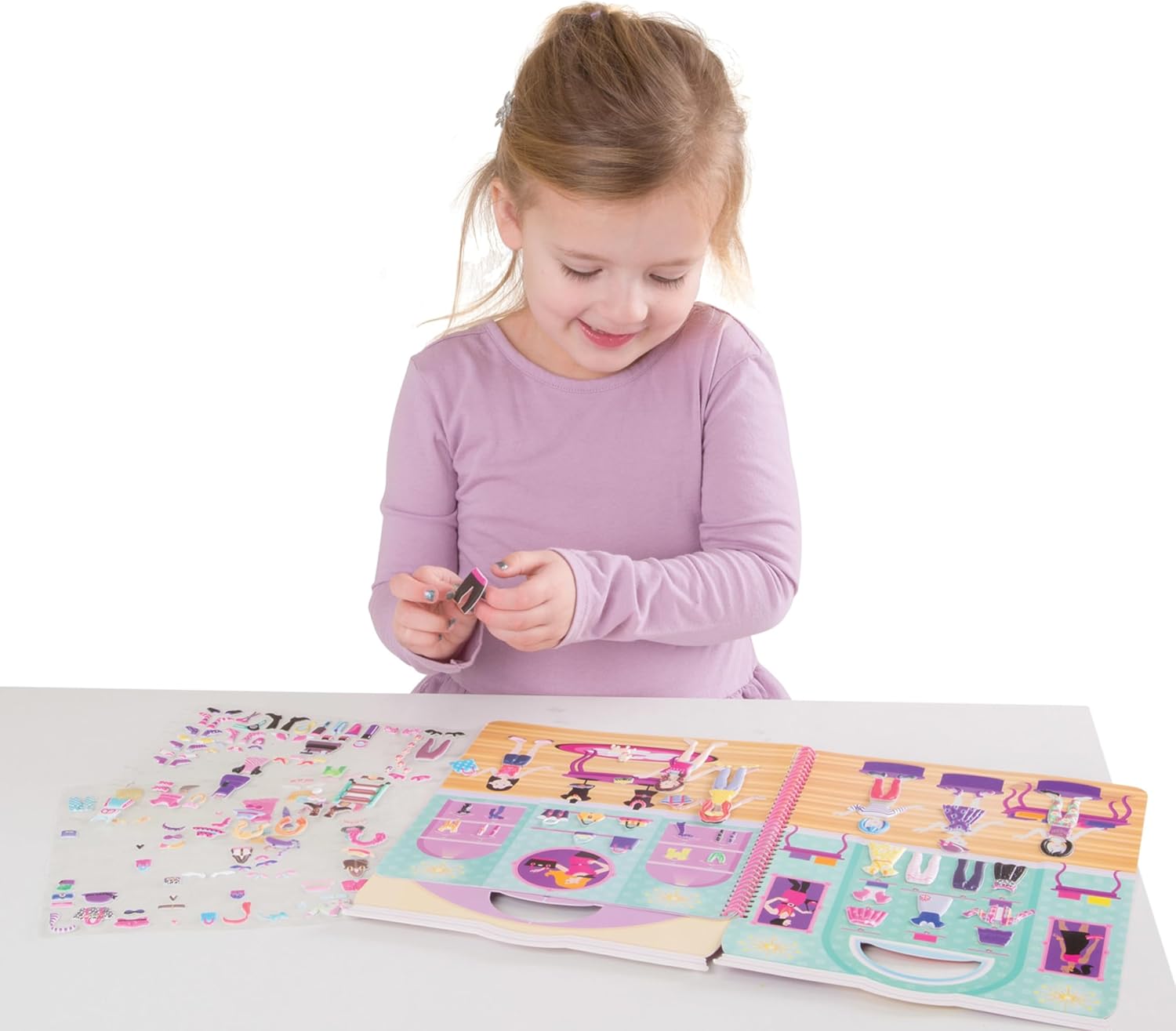 Melissa & Doug - Reusable Puffy Sticker Activity Book - Day of Glamour