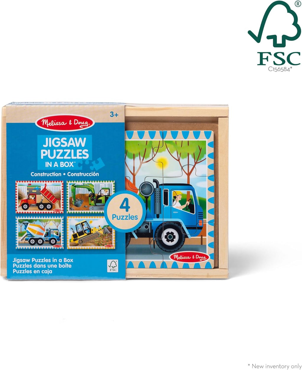 Melissa & Doug - Construction Puzzles in a Box