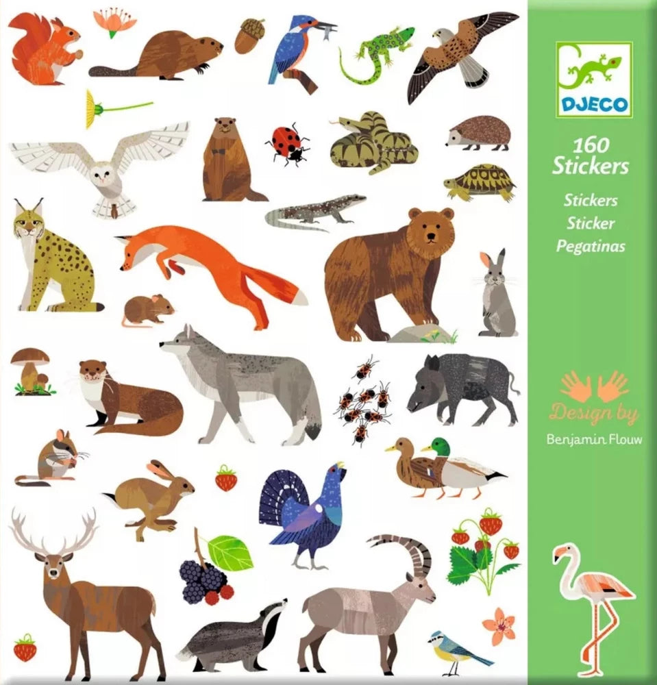 Djeco - Fauna 160 Stickers