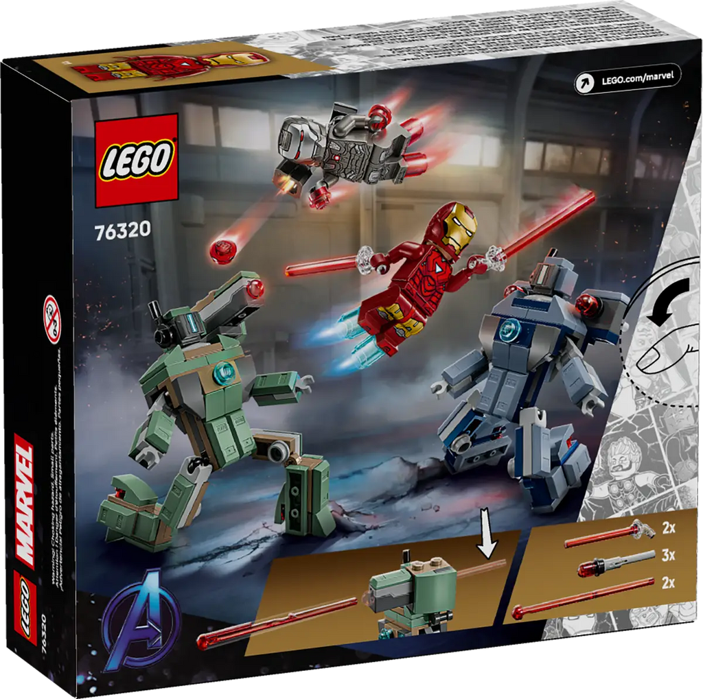 LEGO - Marvel Iron Man and War Machine vs Hammer Drones 76320