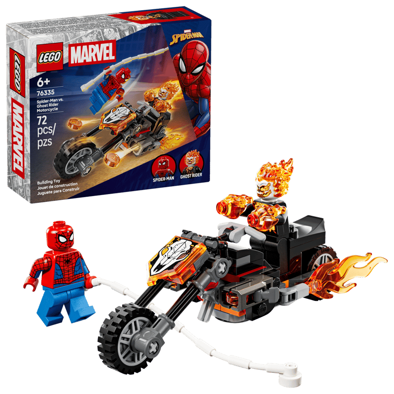 LEGO - Marvel Spiderman Vs Ghost Rider Motorcycle 76335