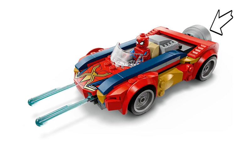 LEGO - Marvel Spiderman Car Vs Venomized Wolverine 76336
