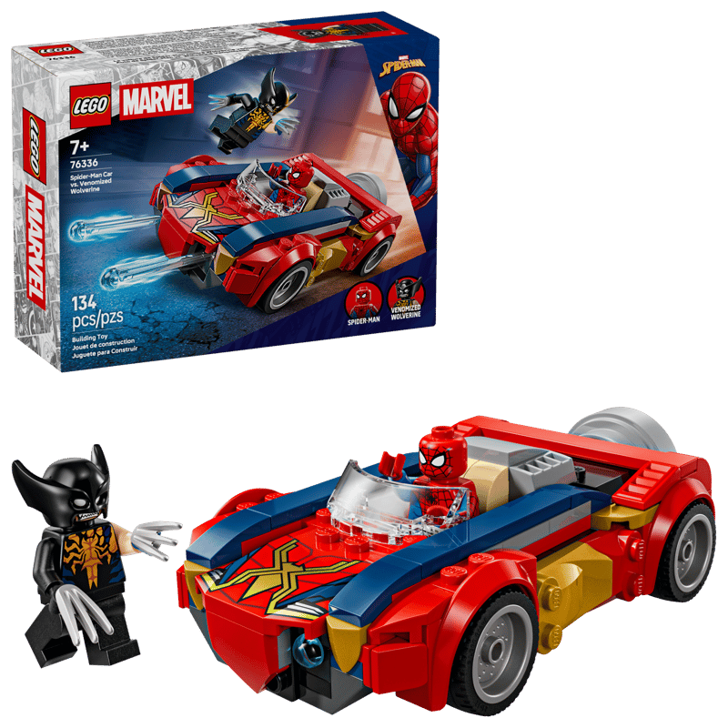 LEGO - Marvel Spiderman Car Vs Venomized Wolverine 76336