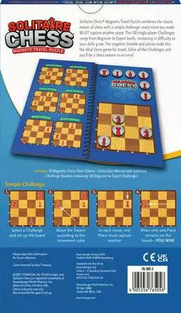 ThinkFun - Solitaire Chess Magnetic Travel Game