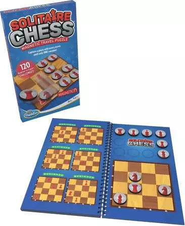 ThinkFun - Solitaire Chess Magnetic Travel Game
