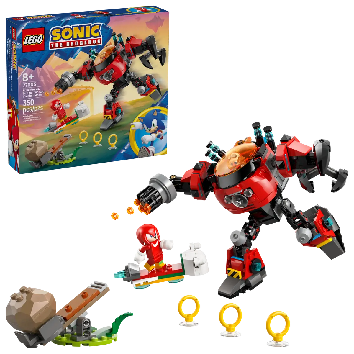 LEGO - Sonic The Hedgehog Knuckles vs Dr Eggman Egg Crusher Mech 77005