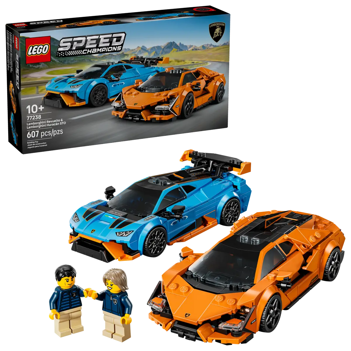 LEGO - Speed Champions Lamborghini Revuelto and Lamborghini Huracan STO 77238