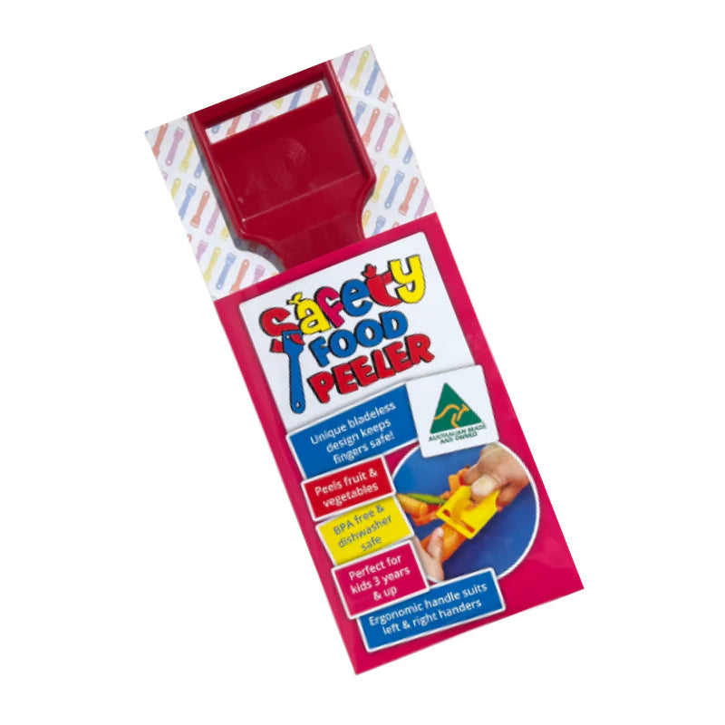 Safety Food Peeler Single - Red