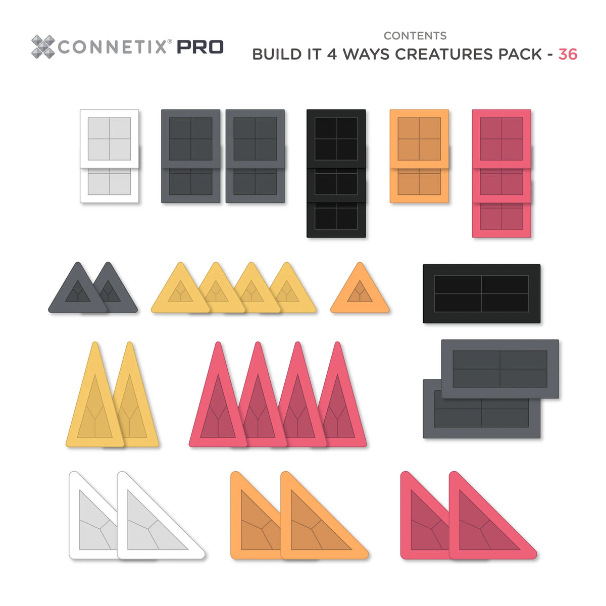 Connetix - PRO Build It 4 Ways Creatures 36PC