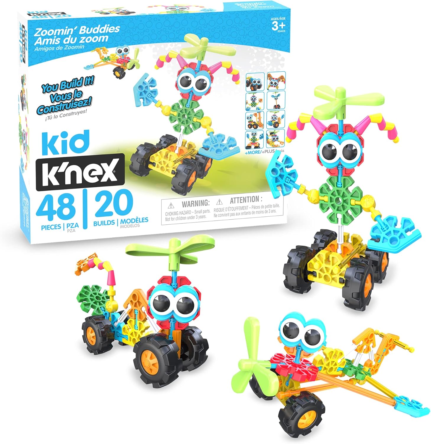 K'Nex - Zoomin Buddies 48 pieces 20 builds