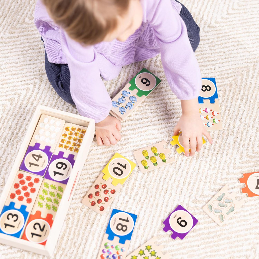 Melissa & Doug - Numbers Wooden Puzzle Cards
