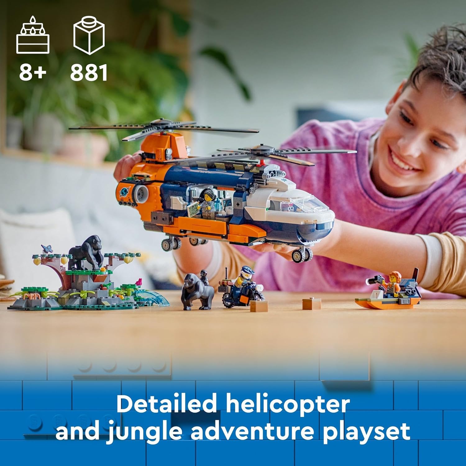 LEGO - City Jungle Explorer Helicopter at Base Camp 60437