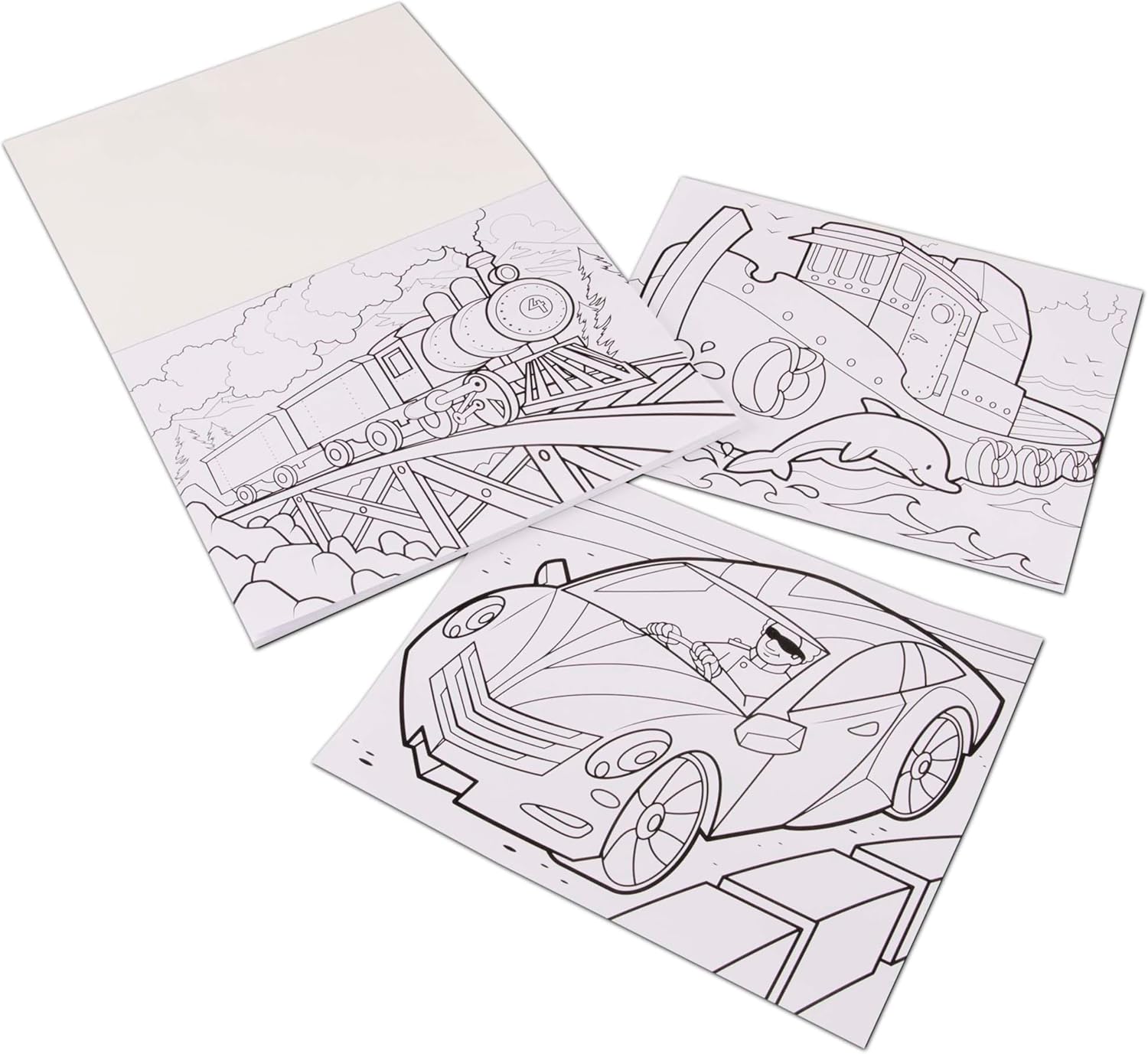 Melissa & Doug - Jumbo Colouring Pad - Vehicles
