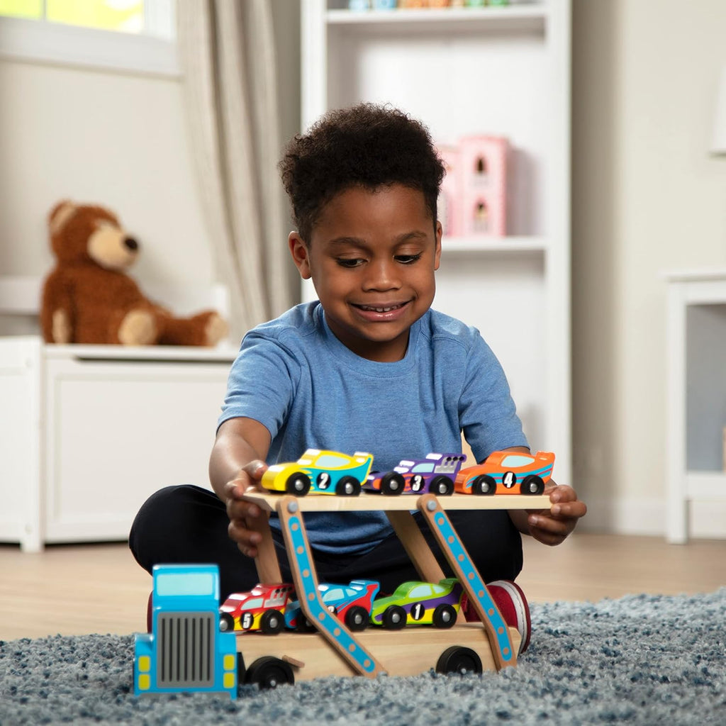 Melissa & Doug - Jumbo Race Car Carrier