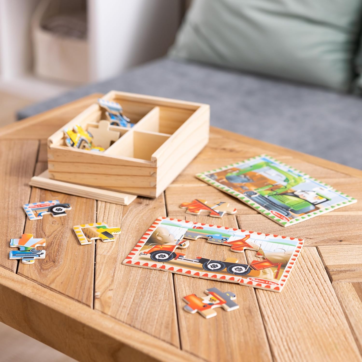 Melissa & Doug - Construction Puzzles in a Box