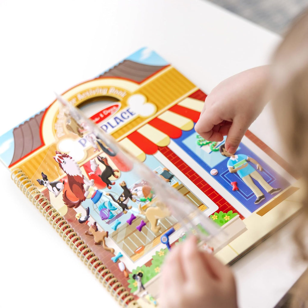 Melissa & Doug - Reusable Puffy Sticker Activity Book - Pet Place