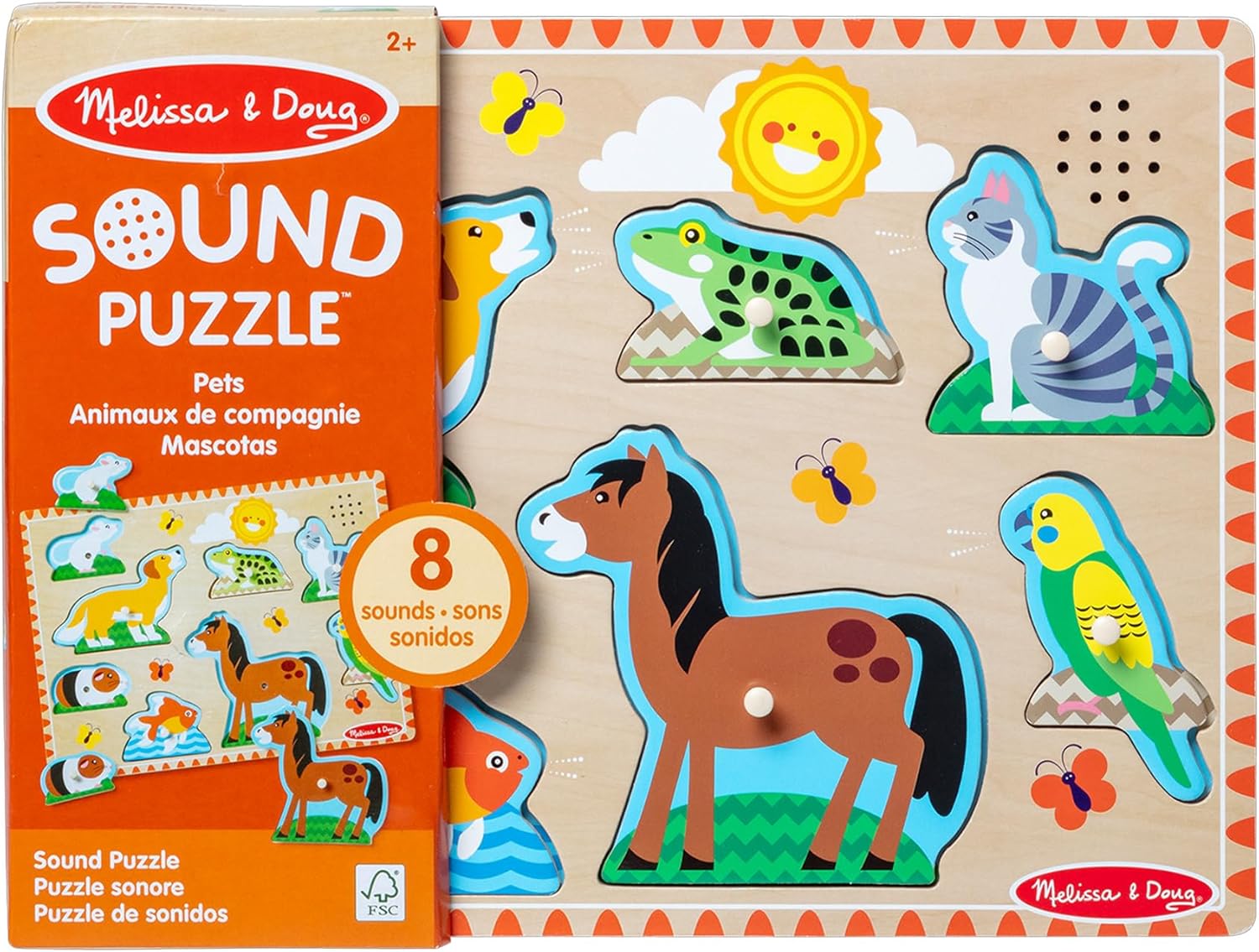 Melissa & Doug - Pets Sound Puzzle - 8pc
