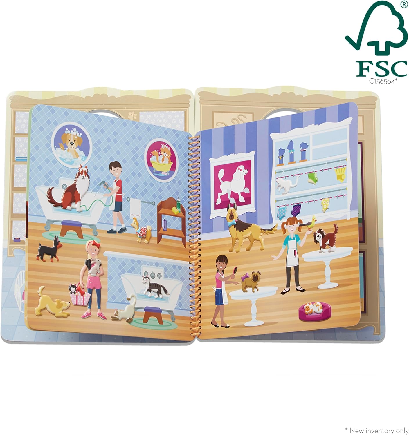 Melissa & Doug - Reusable Puffy Sticker Activity Book - Pet Place