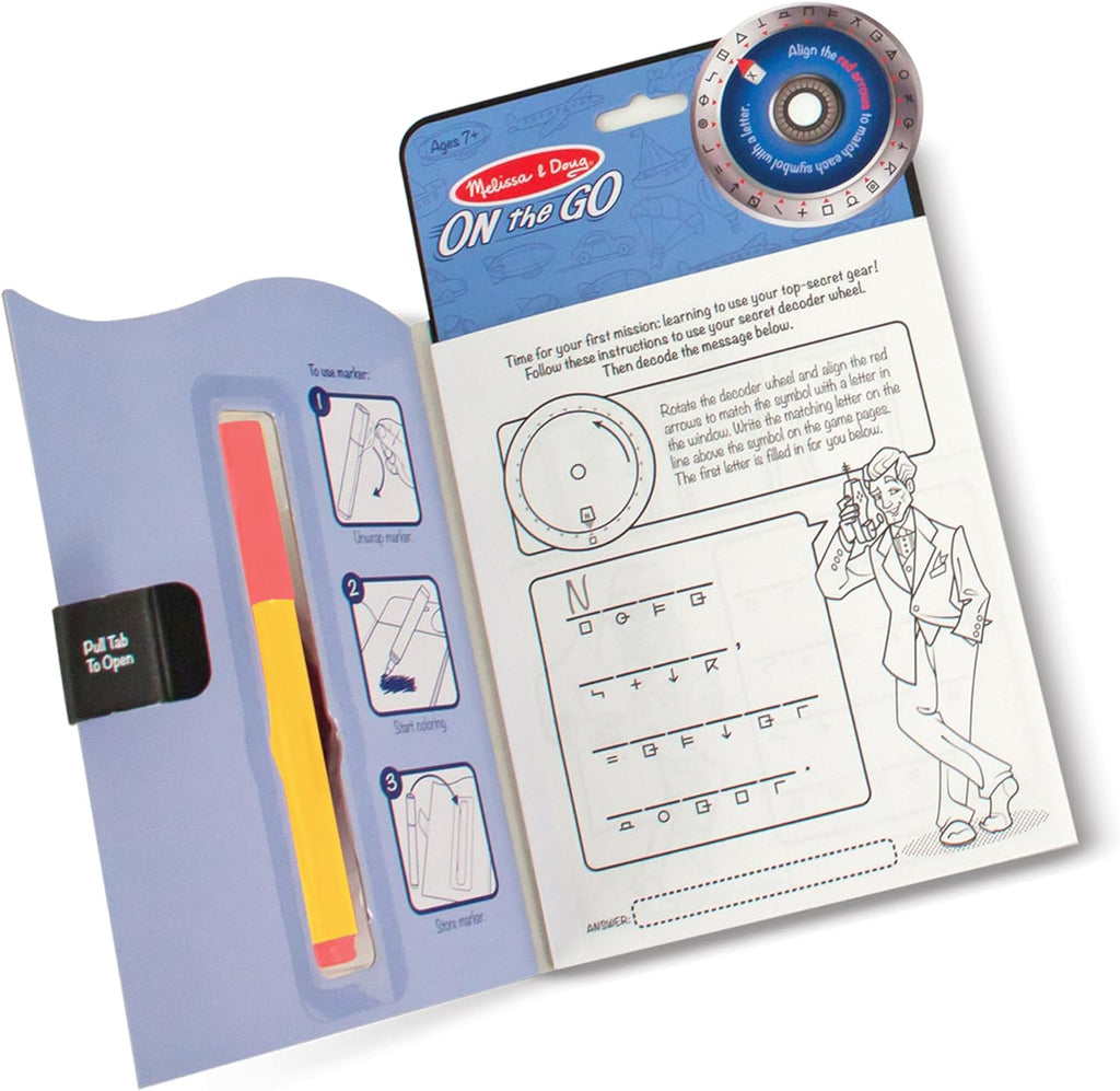 Melissa & Doug - On The Go - Secret Decoder - Game Book