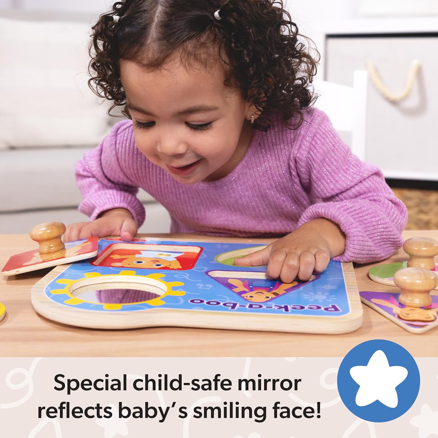 Melissa & Doug - Ms. Rachel Wooden Jumbo Knob Puzzle