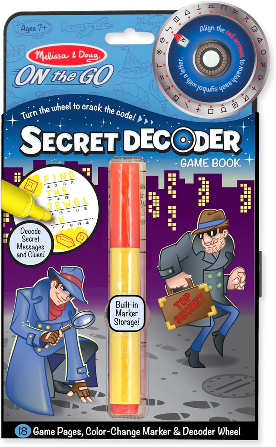 Melissa & Doug - On The Go - Secret Decoder - Game Book