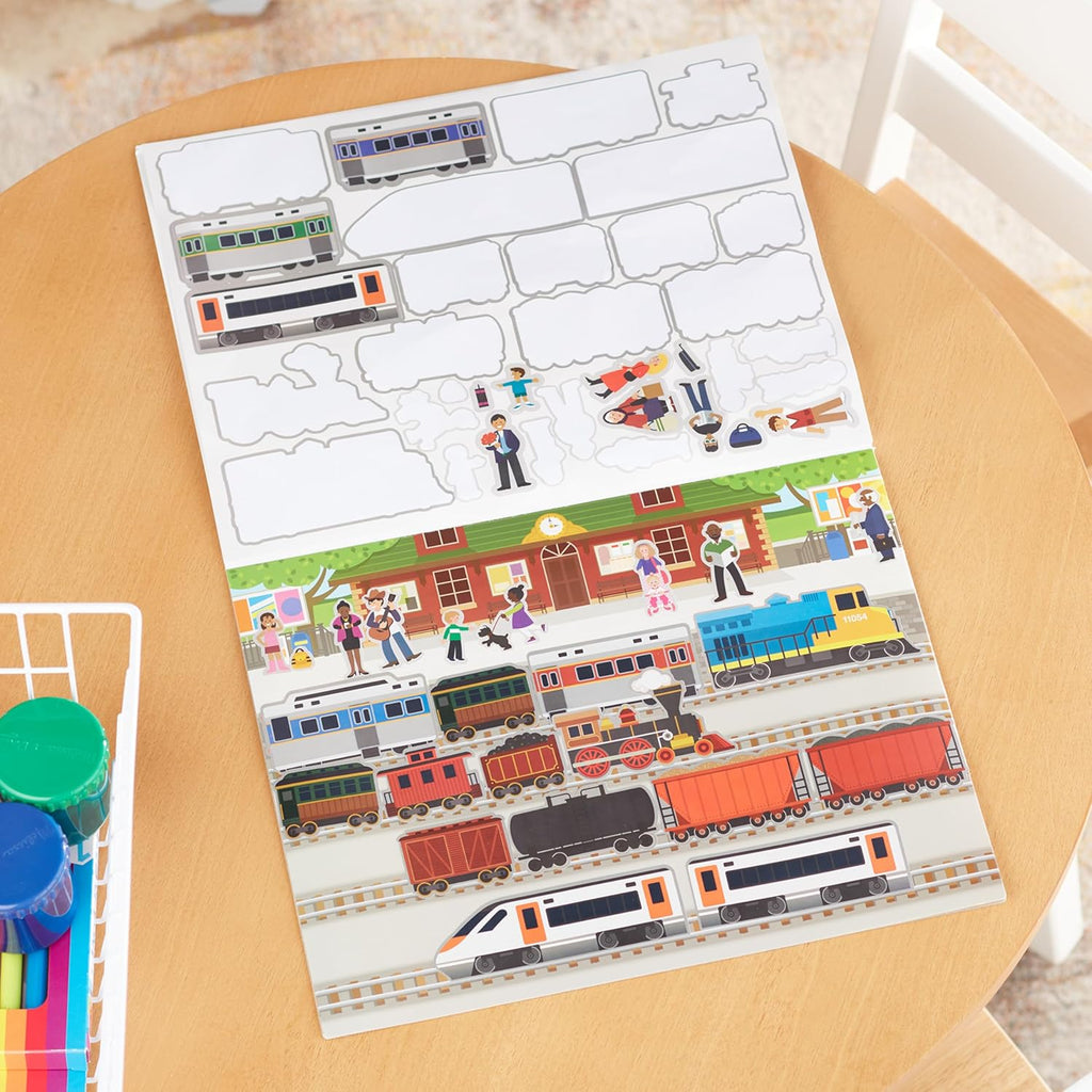 165 Sticker Pad Melissa & Doug - Reusable Sticker Pad - Vehicles – The Play Room
