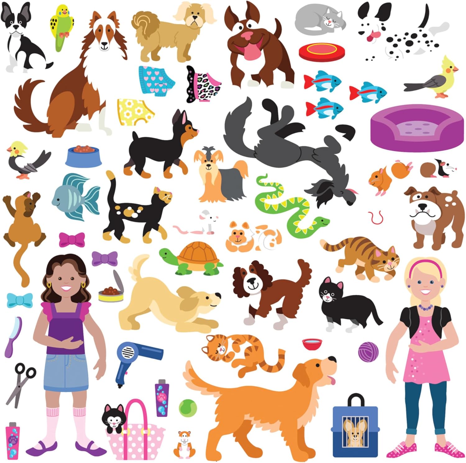 Melissa & Doug - Reusable Puffy Sticker Activity Book - Pet Place