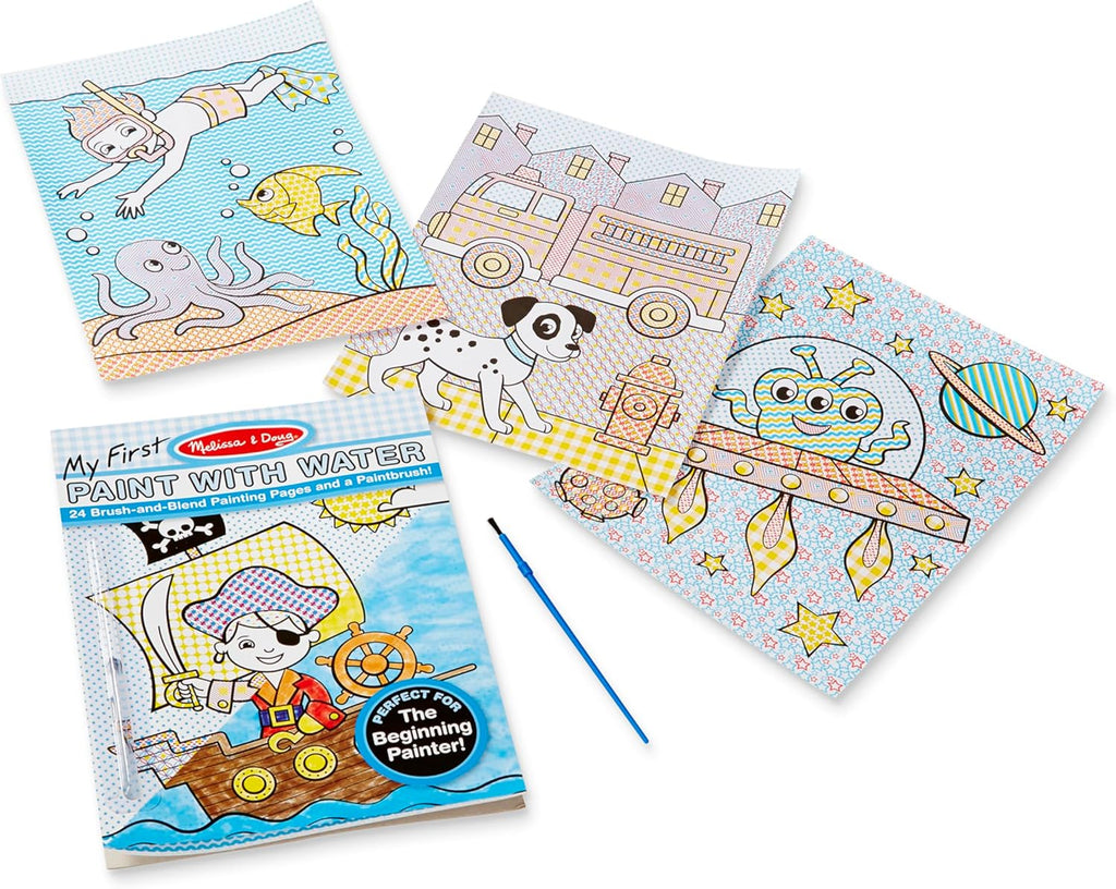 Melissa & Doug - My First Paint with Water - Pirates, Space, Construction & More