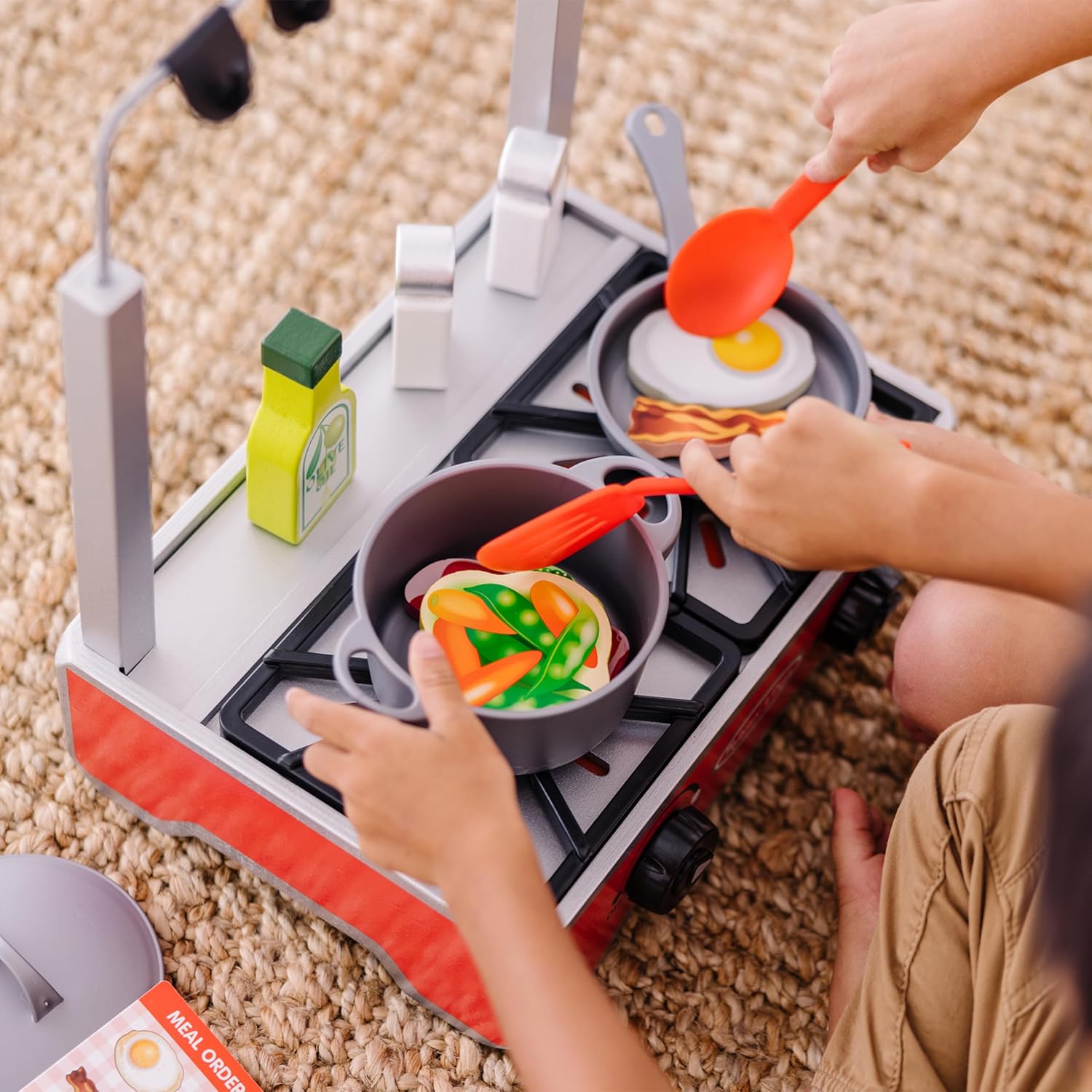 Melissa & Doug - Deluxe Wooden Cooktop Set