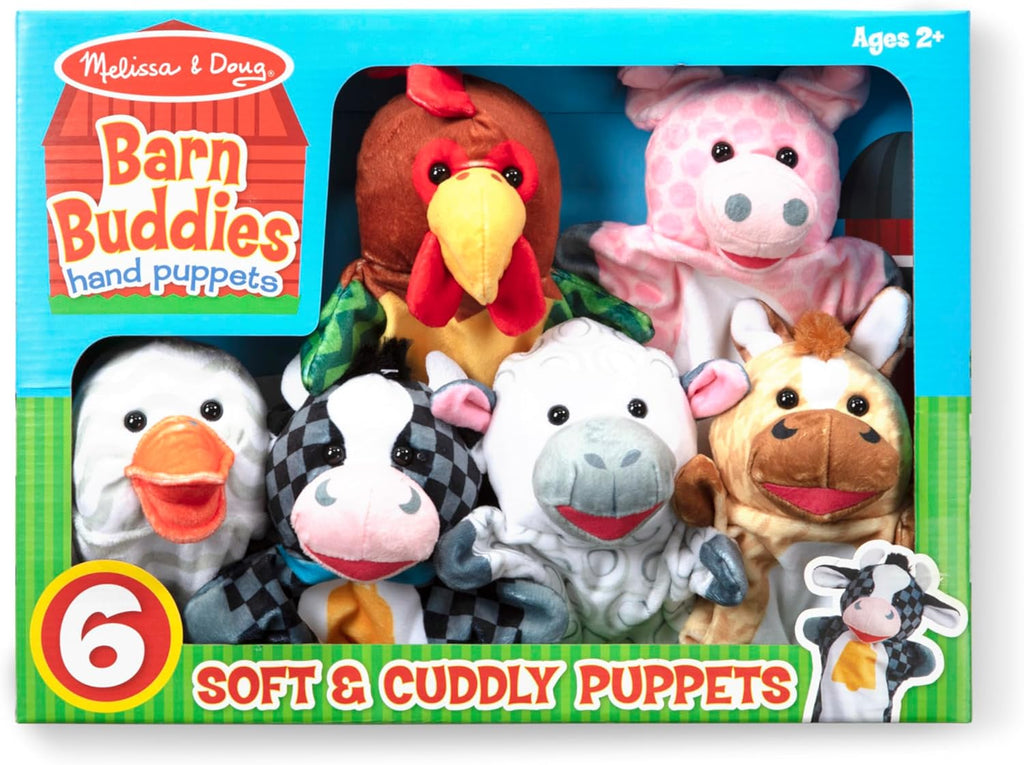 Melissa & Doug - Barn Buddies Hand Puppets (6 Pc)