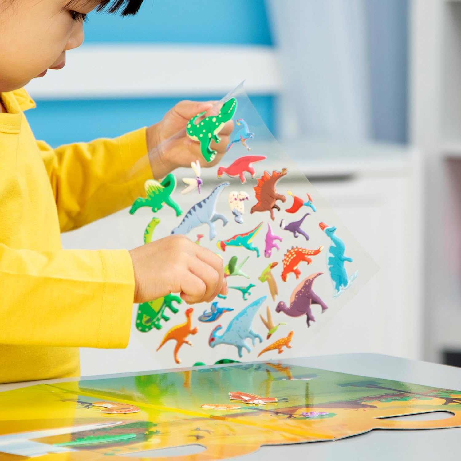 Melissa & Doug - Reusable Puffy Sticker Play Set - Dinosaurs