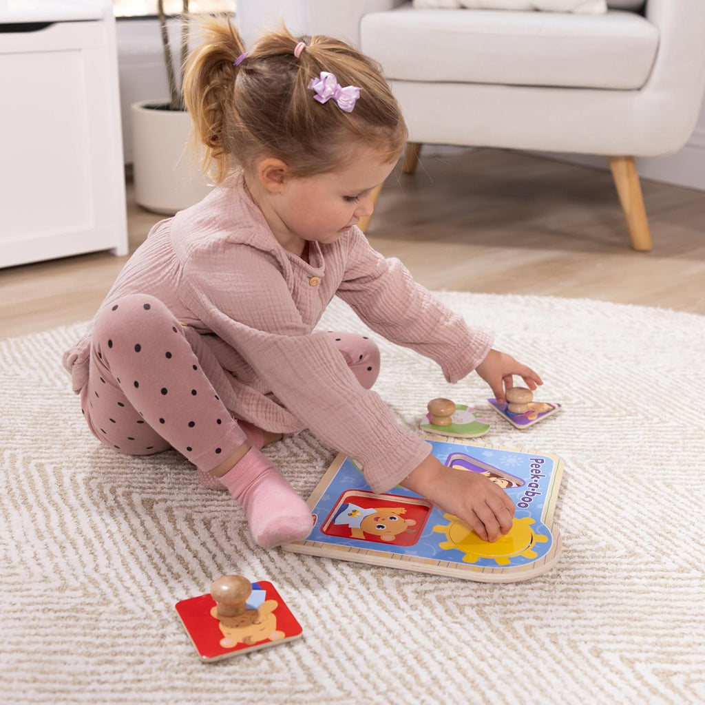 Melissa & Doug - Ms. Rachel Wooden Jumbo Knob Puzzle