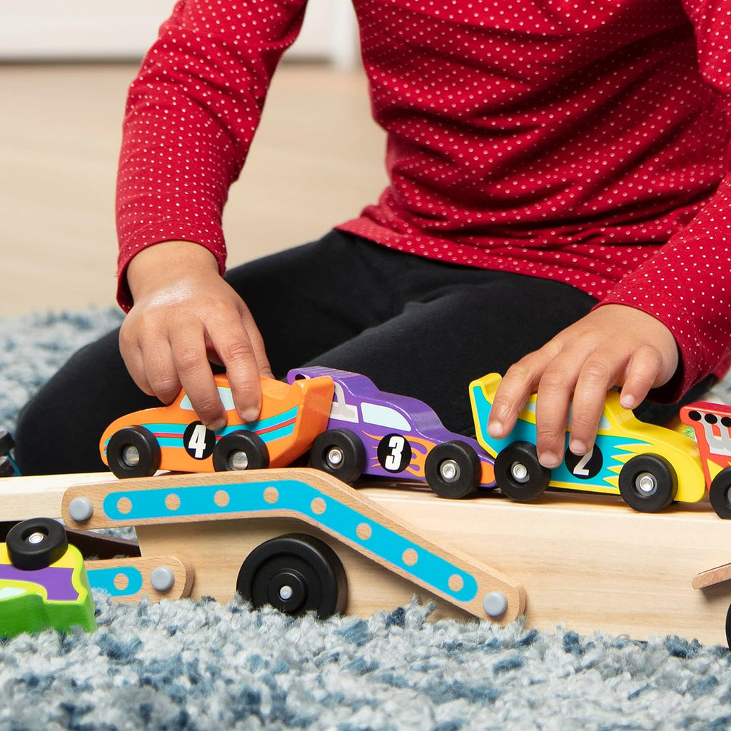 Melissa & Doug - Jumbo Race Car Carrier