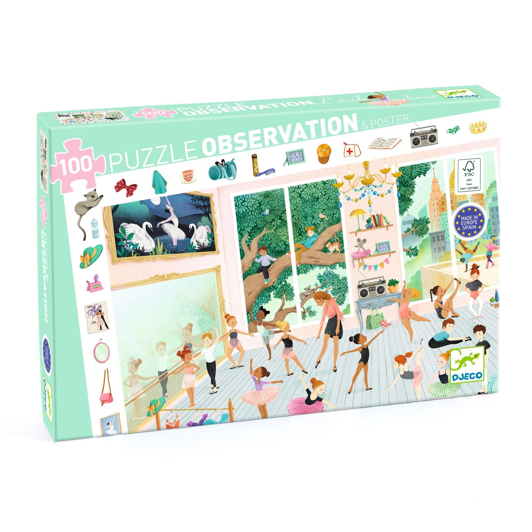 Djeco - The Dance School 100pc Observation Puzzle