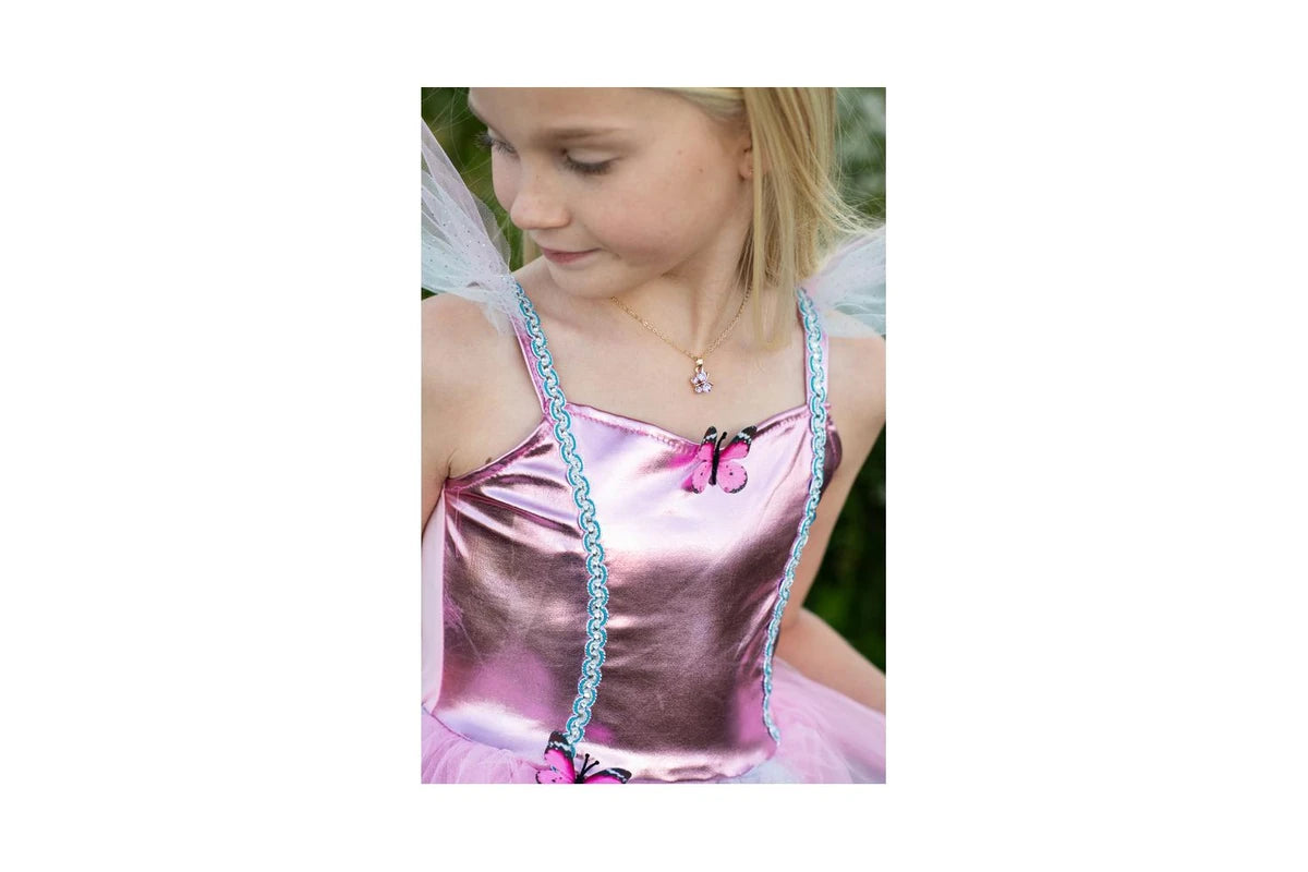 Great Pretenders - Bling Bling Mermaid Skirt & Hairclip Set Pink Size 4-6