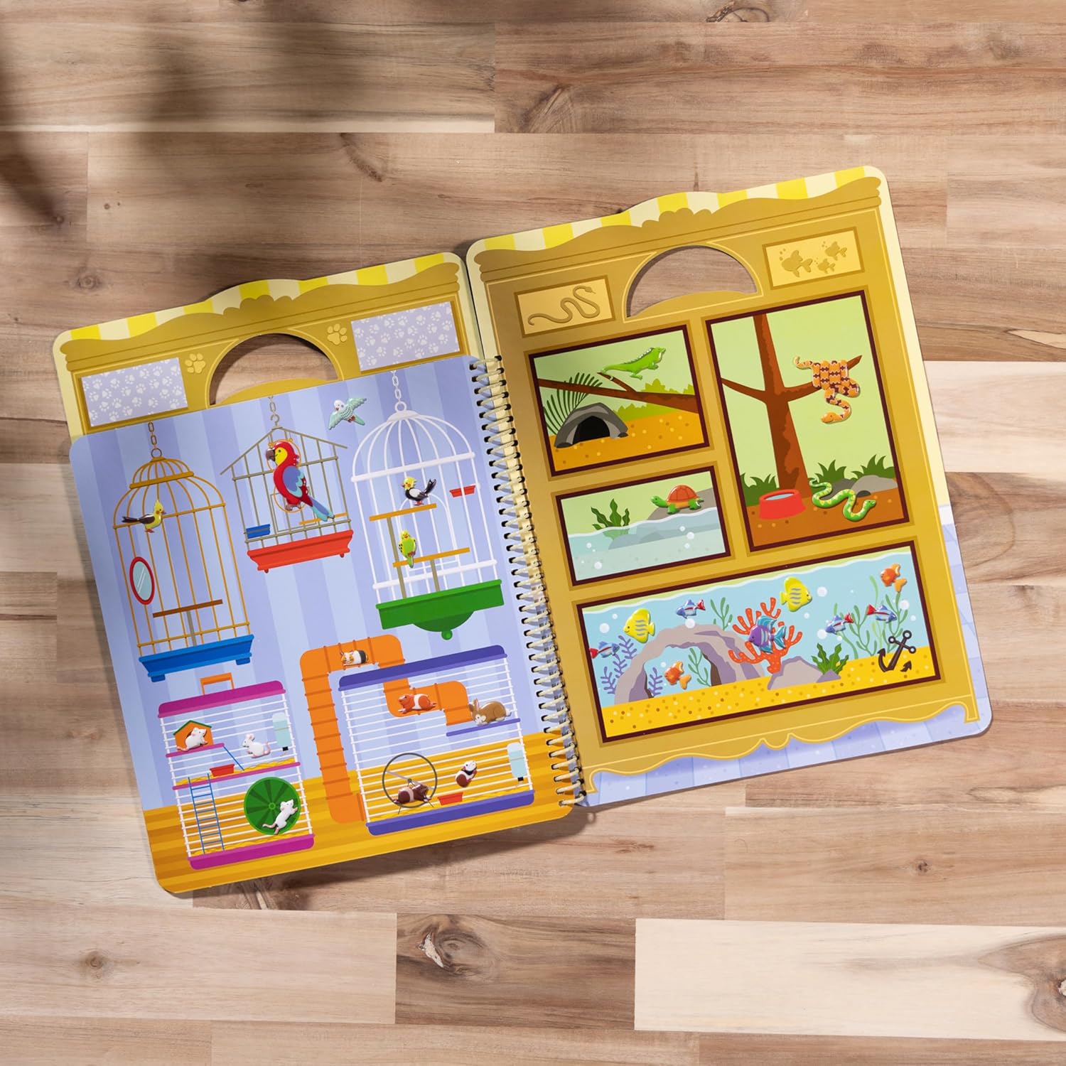 Melissa & Doug - Reusable Puffy Sticker Activity Book - Pet Place