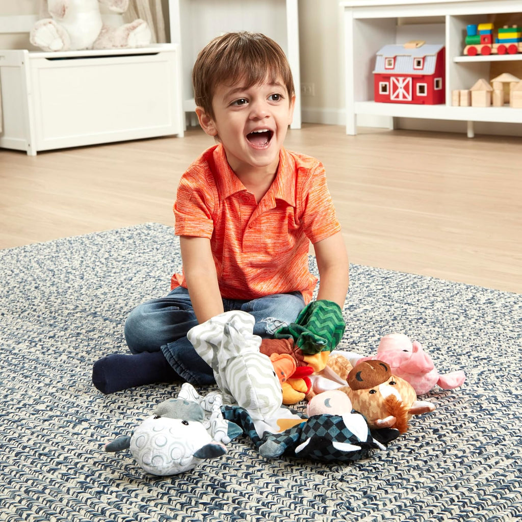 Melissa & Doug - Barn Buddies Hand Puppets (6 Pc)