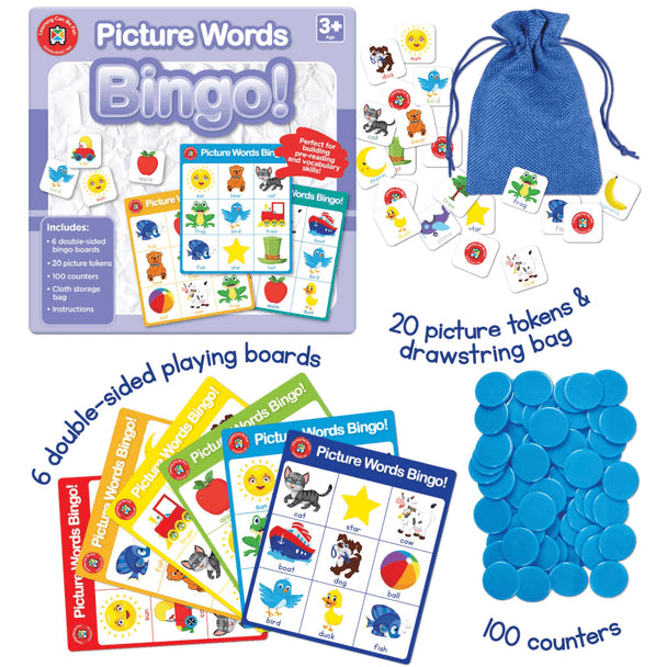 Edvantage - Picture Words Bingo