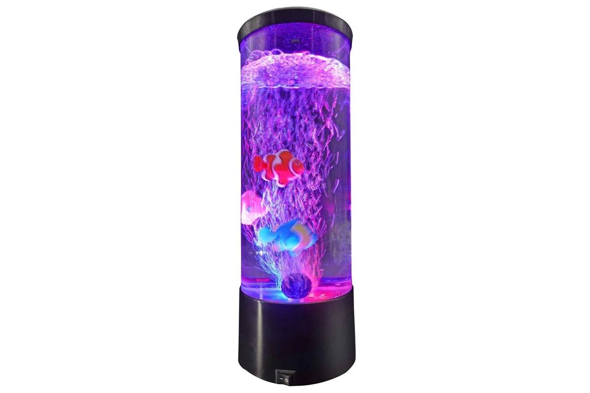 Landmark - LED Bubble Fish Lamp 29cm