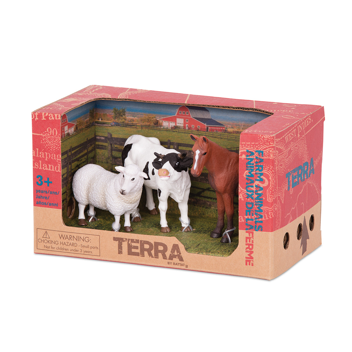 Terra - Farm Animals (3) Bull, Sheep, Horse