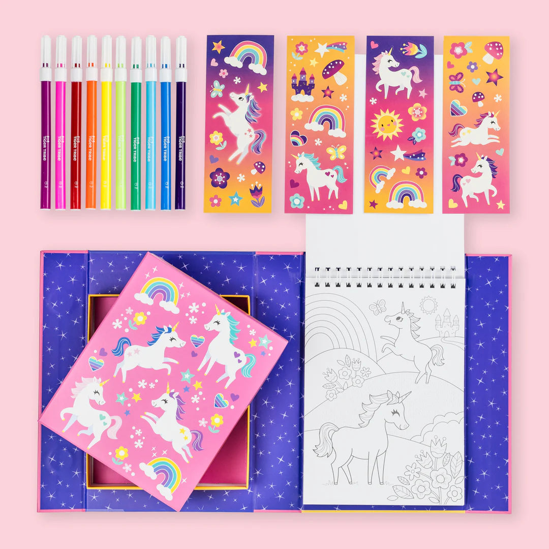 Tiger Tribe - Colouring Set Unicorn Magic