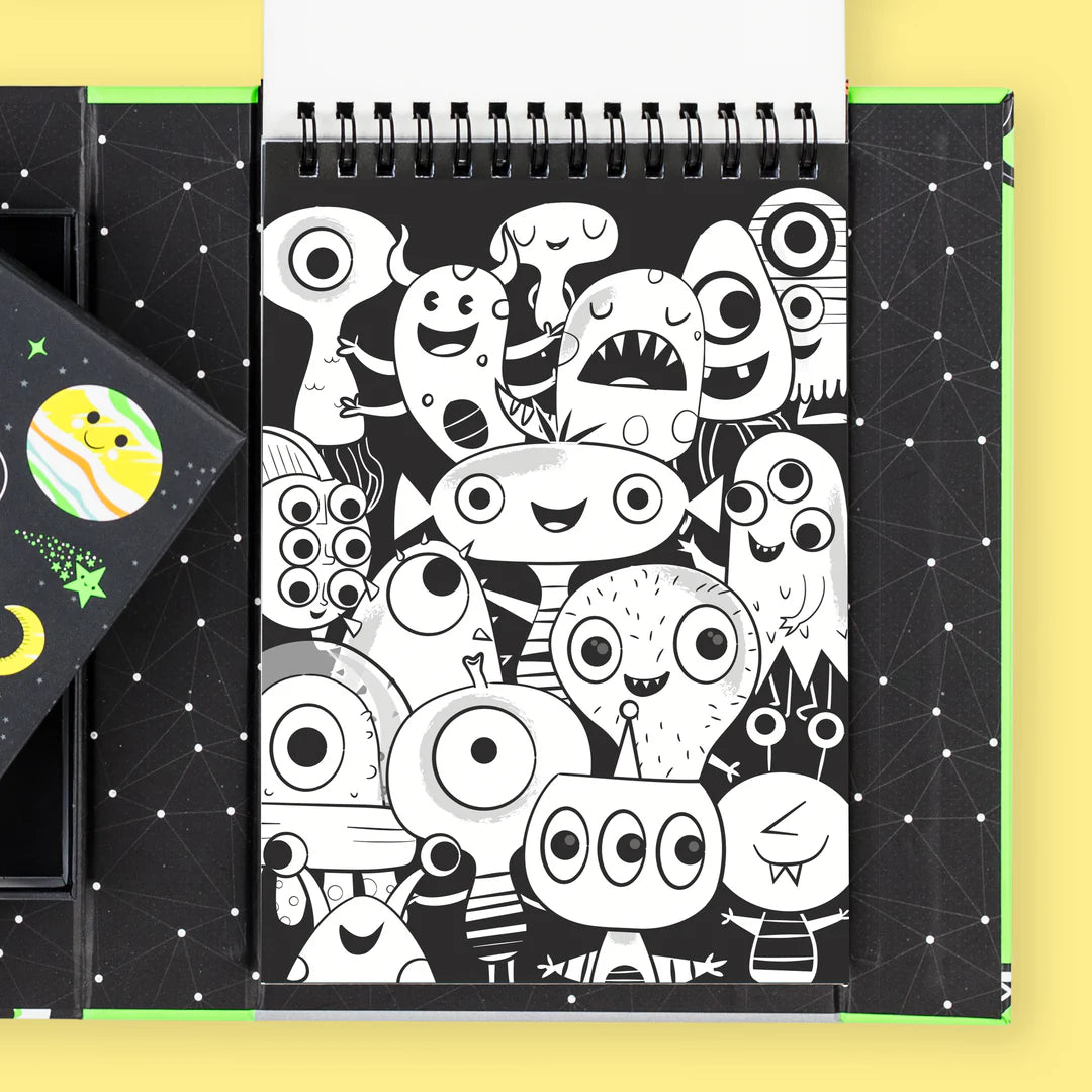 Tiger Tribe - Colouring Set Neon Outer Space