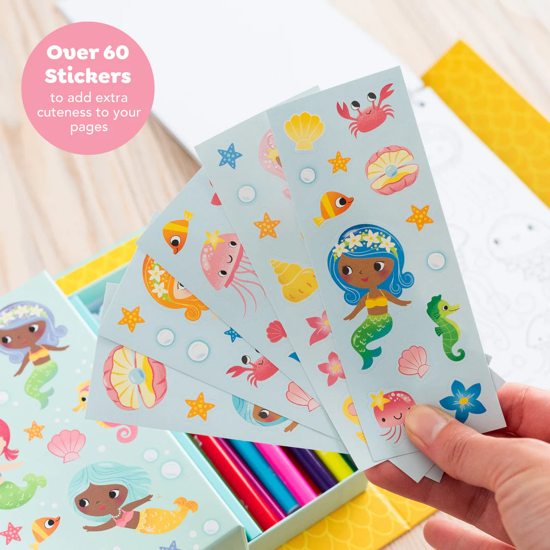 Tiger Tribe - Colouring Set Mermaids