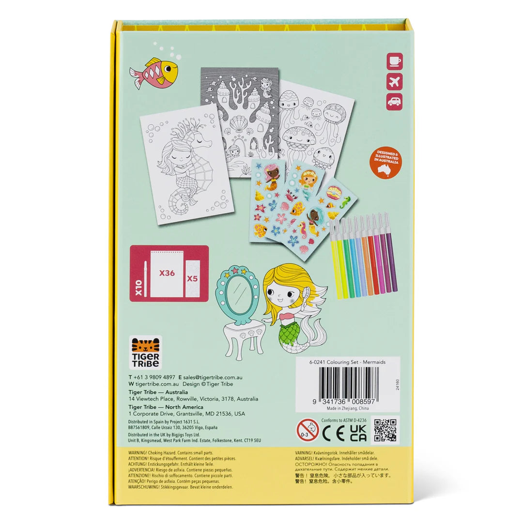Tiger Tribe - Colouring Set Mermaids